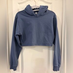 Cropped Lululemon Blue Pullover Hoodie